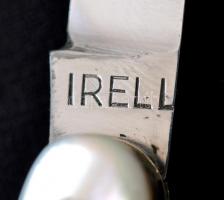 Irell Solingen rozsdamentes nyelű iparművész zsebkés, jelzett, eredeti gyöngyház nyéllel, több funkc...