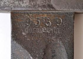 cca 1940 IV. Mauser német bajonett, jó állapotban, rozsdátlanított, sorszámmal: 9359, h: 38 cm