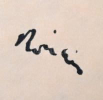 1913 Rippl-Rónai József (1861-1927): Gyöngysoros lány. Cinkográfia, papír, jelzett a cinkográfián,35...