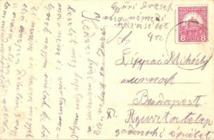 Budapest (?), Pintér Béla üzlete, Janina, Dreher Maul reklám a falon. photo