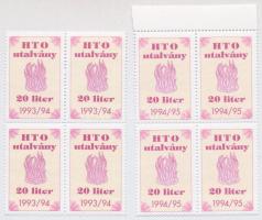 1993-1994. "HTO (Háztartási Tüzelőolaj) utalvány - 10 liter" (8x) összefüggésekben, egyik ...