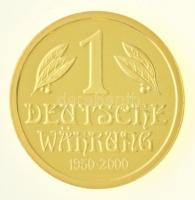 Németország 2000. "50 éves a Német Márka" Au emlékérem (3,12g/0.585) T:PP
Germany 2000. &...