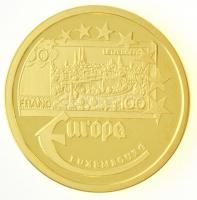 1997. "Európa - Luxemburg" Au emlékérem (3,12g/0.585/20mm) T:PP 
1997. "Europe - Lux...