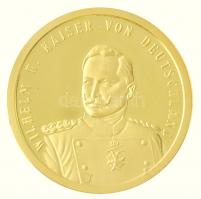 DN II. Vilmos Németország császára Au emlékérem (1,56g/0.585) T:PP ND Wilhelm II Kaise von Deutschland Au commemorative medallion (1,56g/0.585) C:PP