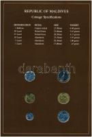 Maldív-szigetek 1980-1982. 1c-50c (6xklf), "Coin Sets of All Nations" forgalmi szett felbé...