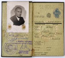 1930 Keményfedeles útlevél / Passport