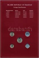 Pakisztán 1984. 5p-1R (5xklf), "Coin Sets of All Nations" forgalmi szett felbélyegzett kar...
