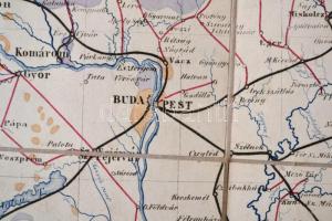 1848 Átnézeti térkép a' magyar közlekedési ügy rendezésérüli javaslathoz. Pozsony, Mangold Káro...