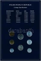Lengyelország 1979-1985. 10g-20Zl (7xklf), "Coin Sets of All Nations" forgalmi szett felbé...