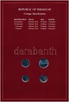 Paraguay 1980-1984. 1g-50g (4xklf), "Coin Sets of All Nations" forgalmi szett felbélyegzet...