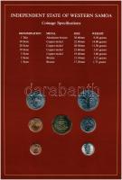 Szamoa 1974-1984. 1s-1T (7xklf), "Coin Sets of All Nations" forgalmi szett felbélyegzett k...