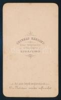 1868 Divald Adolf (1828-1891) erdőmérnök, tudományszervező, Eperjes, Divald Károly keményhátú fotója...