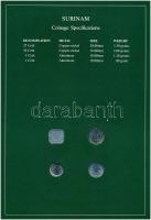 Suriname 1982-1985. 1c-25c (4xklf), "Coin Sets of All Nations" forgalmi szett felbélyegzet...