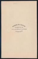 Feleky Miklósné. Munkácsy Flóra (1836-1906) színésznő, a Nemzeti Színház színésze. Borsos és Doctor ...