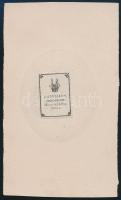 cca 1850 Országh Antal (1818-1878) (?) fényképészt ábrázoló jelzett önportré fotó 6,3x10,6 cm