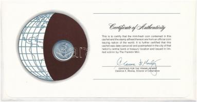 Mali 1961. 5Fr "Nemzetek pénzérméi" felbélyegzett borítékban, bélyegzéssel, holland nyelvű...