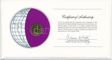 Vatikán 1977. 20L "Nemzetek pénzérméi" felbélyegzett borítékban, bélyegzéssel, holland nye...