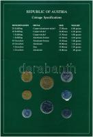 Austria 1981-1982. 2g-20Sch (8xklf), "Coin Sets of All Nations" forgalmi szett felbélyegze...