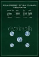 Albánia 1969. 5q-1L (5xklf), "Coin Sets of All Nations" forgalmi szett felbélyegzett karto...
