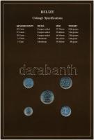 Belize 1979-1983. 1c-50c (5xklf), "Coin Sets of All Nations" forgalmi szett felbélyegzett ...