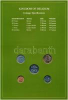 Belgium 1977-1982. 50c-10Fr (5xklf), "Coin Sets of All Nations" forgalmi szett felbélyegze...