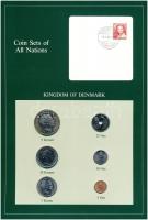 Dánia 1984. 5ö-5K (6xklf), Coin Sets of All Nations forgalmi szett felbélyegzett kartonlapon T:1  Denmark 1984. 5 Öre - 5 Kroner (6xdiff) Coin Sets of All Nations coin set on cardboard with stamp C:UNC