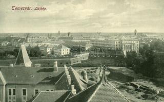Temesvár, Timisoara; Látkép, kiadja Gerő Manó / general view (kopott sarkak / worn corners)