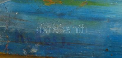 Kokas jelzéssel: Horizontok. Olaj, karton, üvegezett keretben, 20×30 cm