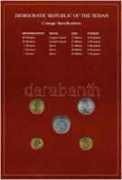 Szudán 1983. 1P-20P (5xklf), "Coin Sets of All Nations" forgalmi szett felbélyegzett karto...