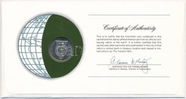 Srí Lanka 1978. 1R "Nemzetek pénzérméi" felbélyegzett borítékban, bélyegzéssel, holland ny...