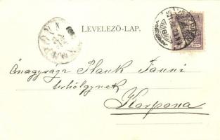 1901 Veszprém, Püspöki lak. Kiadja Pósa Endre. Erdélyi cs. és kir. udv. fényképész műterméből (EK)
