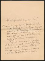 1897 VÉDETT! gróf Tisza Kálmán (1830-1902) saját kézzel írt levele Szél Kálmán református esperesnek (1838-1928) református egyház ügyeiben. Kettő beírt oldal.