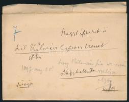 1897 VÉDETT! gróf Tisza Kálmán (1830-1902) saját kézzel írt levele Szél Kálmán református esperesnek...