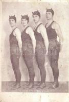 7 db RÉGI motívumos képeslap: artisták, zenészek / 7 pre-1945 motive postcards: circus, musicians, w...