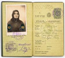 1937 Keményfedeles útlevél / Hungarian passport