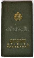 1937 Keményfedeles útlevél / Hungarian passport