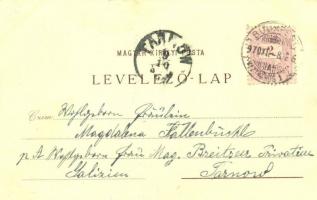 1897 (Vorläufer!) Budapest. Szövetségi-Kártya ő felségeinek: I. Ferencz József Magyarország királyán...