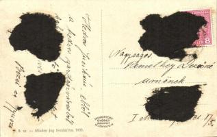 Magyaróvár, Mosonmagyaróvár; Lajta és híd, a Lajta malomága (ragasztónyom / glue mark)