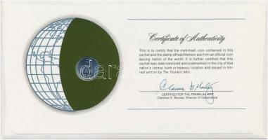 Románia 1975. 5b "Nemzetek pénzérméi" felbélyegzett borítékban, bélyegzéssel, holland nyel...