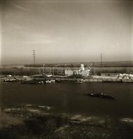 1956 Sztálinváros kikötőjének építéséről készült fotóriport, Kotnyek Antal (1921-1990) budapesti fot...