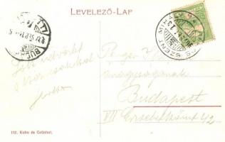 1907 Budapest XVI. Rákosszentmihály, Lóvasúti felszállás / horse-drawn tram