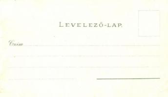 Győr, Új városháza, Sziget, Regatta pavilon. Szőlős szecessziós lap. Mehner & Maas No. 3687. Art...