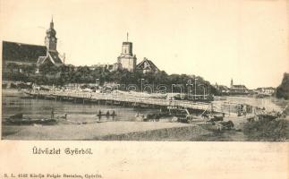 1909 Győr, Révfalu (Réhfalu), másik oldal. Polgár Bertalan S.L. 4142. kiadása