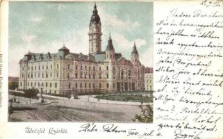 1900 Győr, Városháza. Kiadja Gregor Fischer