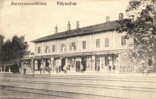 Szentlőrinc, Baranyaszentlőrinc; vasútállomás / Bahnhof / railway station