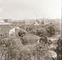 1966 Budapest, X. kerület, kőbányai látképek, épületfotók, stb., 21 db vintage negatív, 6x6 cm