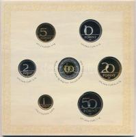 2008. 1Ft-100Ft 7klf db + Mátyás denár Ag fantáziaverete "Reneszánsz emlékév" dísztokos fo...