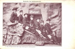 6 db RÉGI külföldi városképes lap: bányák / 6  pre-1945 European town-view postcards; mines