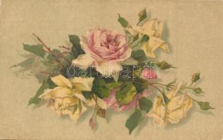 6 db RÉGI művészlap; gyümölcsök, közte litho / 6 pre-1945 motive postcards: art postcards, foods, wi...