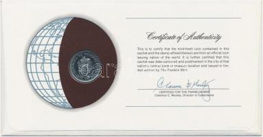 Venezuela 1977. 1B "Nemzetek pénzérméi" felbélyegzett borítékban, bélyegzéssel, holland ny...